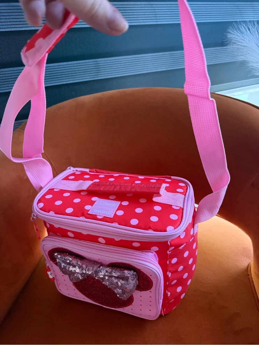 Igloo x Disney Minnie Polka Dot Sequin Bow Lunch Bag
